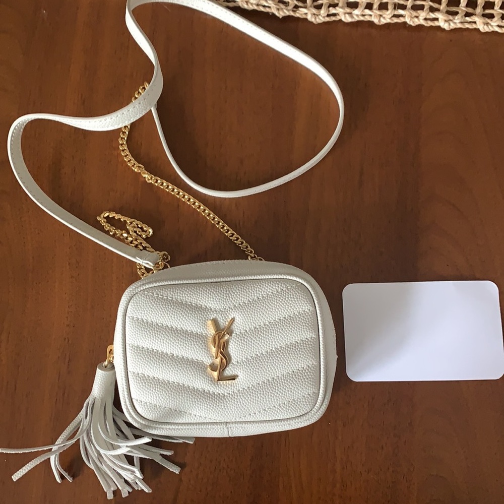 Ysl keypouch in crema soft
